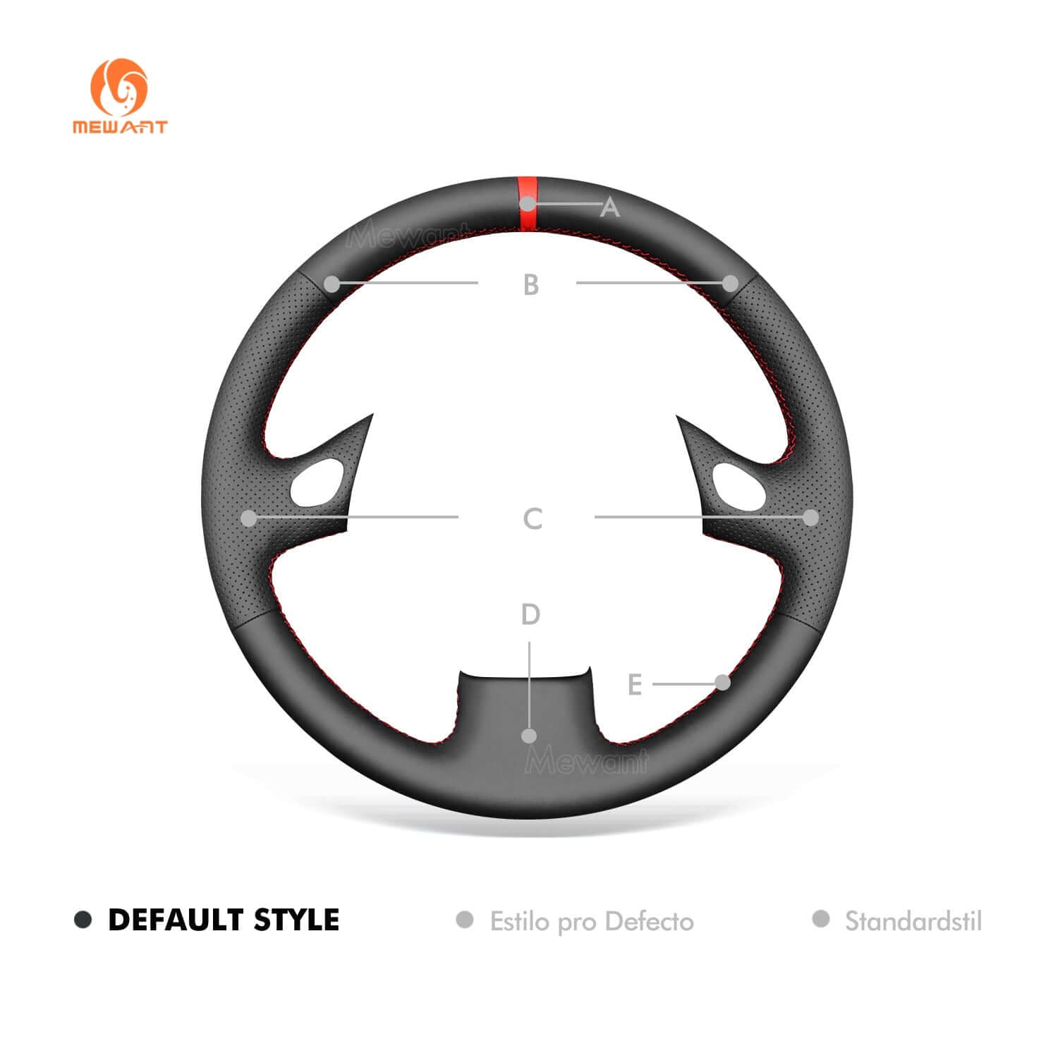 MEWANT Black Leather Suede Car Steering Wheel Cover for Lexus GS300 GS400 - Alcantara, Leather, Carbon Fiber, Easy Install, Non - Slip, Best Steering Wheel Cover