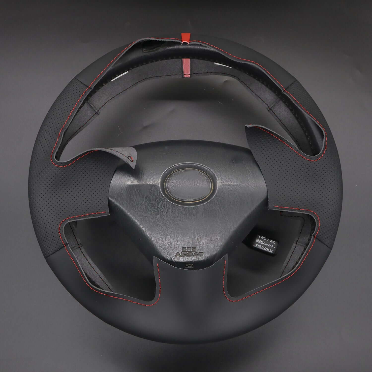 MEWANT Black Leather Suede Car Steering Wheel Cover for Lexus GS300 GS400 1998 - 2000 - Alcantara, Leather, Carbon Fiber, Easy Install, Non - Slip, Best Steering Wheel Cover