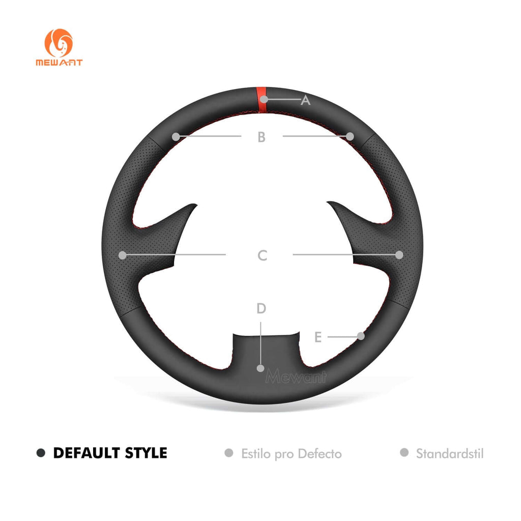 MEWANT Black Leather Suede Car Steering Wheel Cover for Lexus GS300 GS400 1998 - 2000 - Alcantara, Leather, Carbon Fiber, Easy Install, Non - Slip, Best Steering Wheel Cover