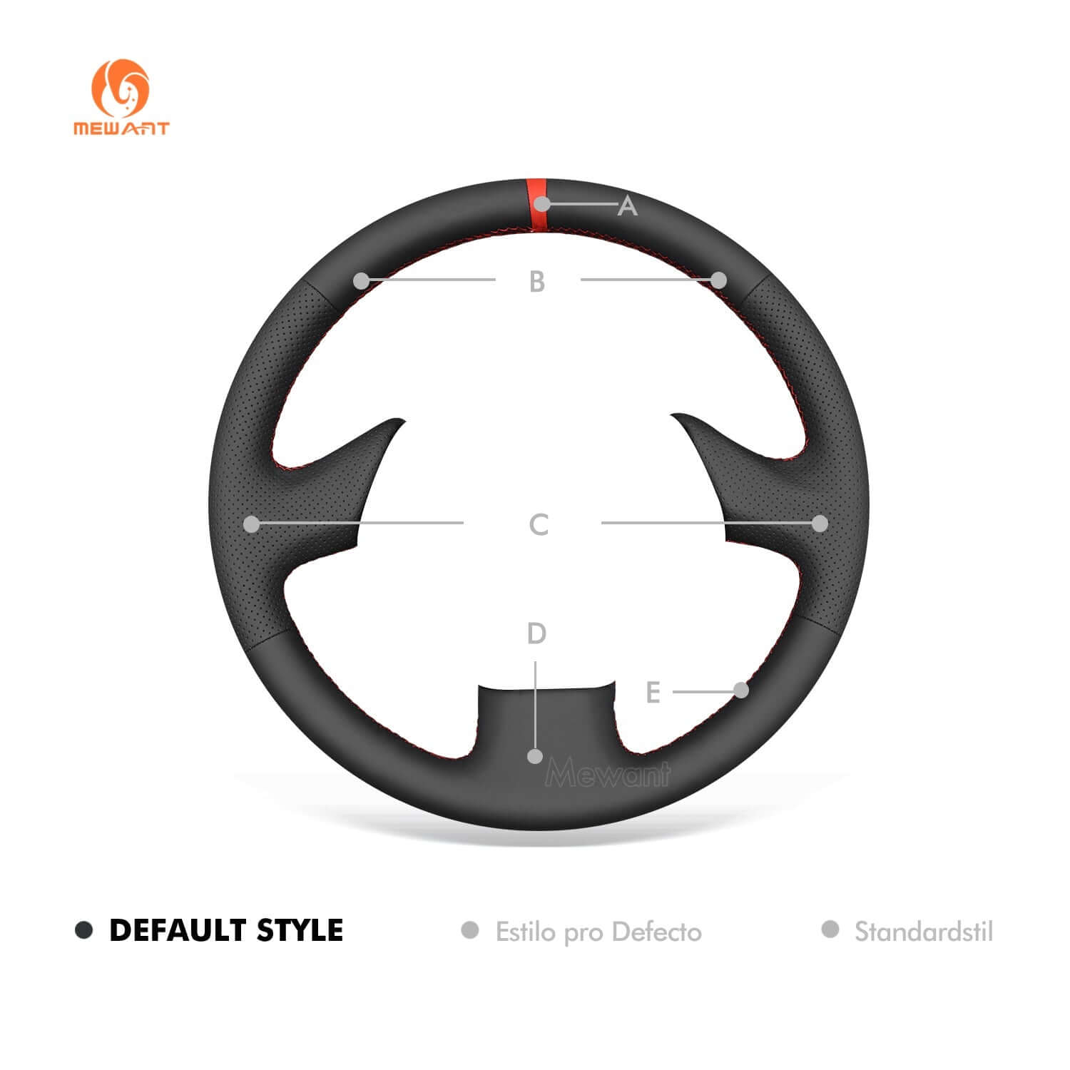 MEWANT Black Leather Suede Car Steering Wheel Cover for Lexus GS300 GS400 1998 - 2000 - Alcantara, Leather, Carbon Fiber, Easy Install, Non - Slip, Best Steering Wheel Cover