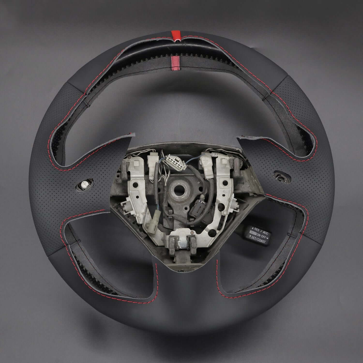 MEWANT Black Leather Suede Car Steering Wheel Cover for Lexus GS300 GS400 - Alcantara, Leather, Carbon Fiber, Easy Install, Non - Slip, Best Steering Wheel Cover