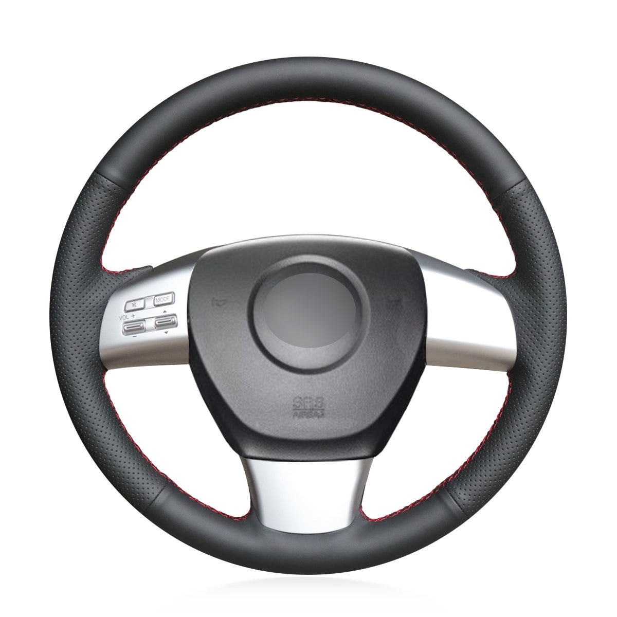 MEWANT Black Leather Suede Car Steering Wheel Cover for Mazda 6 (US) Mazda 8 CX - 9 CX9 - Mewant Cover