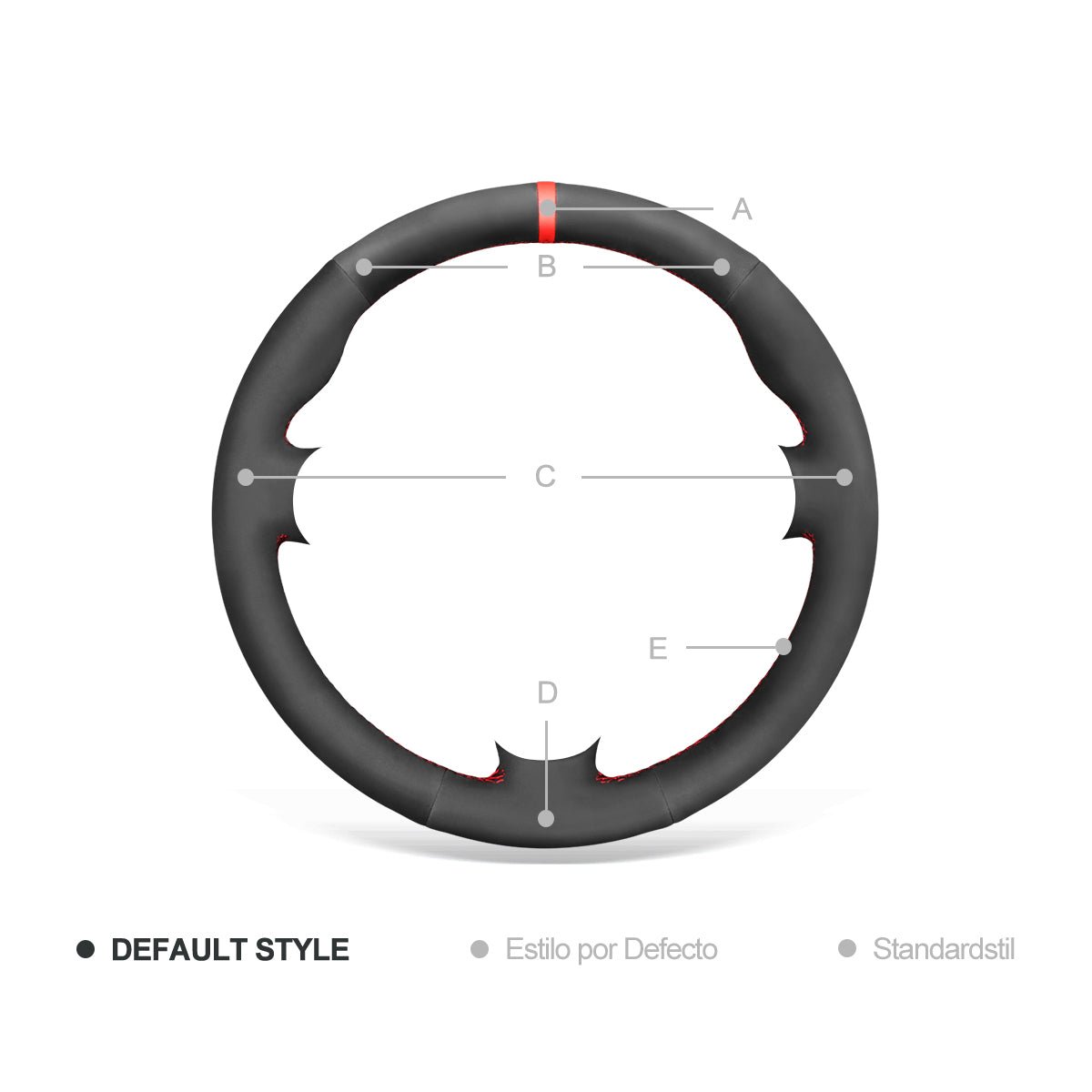 MEWANT Black Leather Suede Car Steering Wheel Cover for Mercedes Benz C - Class W203 2005 - 2007 / SLK - Class R171 2005 - 2008 - Alcantara, Leather, Carbon Fiber, Easy Install, Non - Slip, Best Steering Wheel Cover