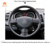 MEWANT Black Leather Suede Car Steering Wheel Cover for Mitsubishi Lancer 9 IX / Colt - Mewant Cover