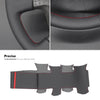 MEWANT Black Leather Suede Car Steering Wheel Cover for Nissan Stagea - Mewant Cover