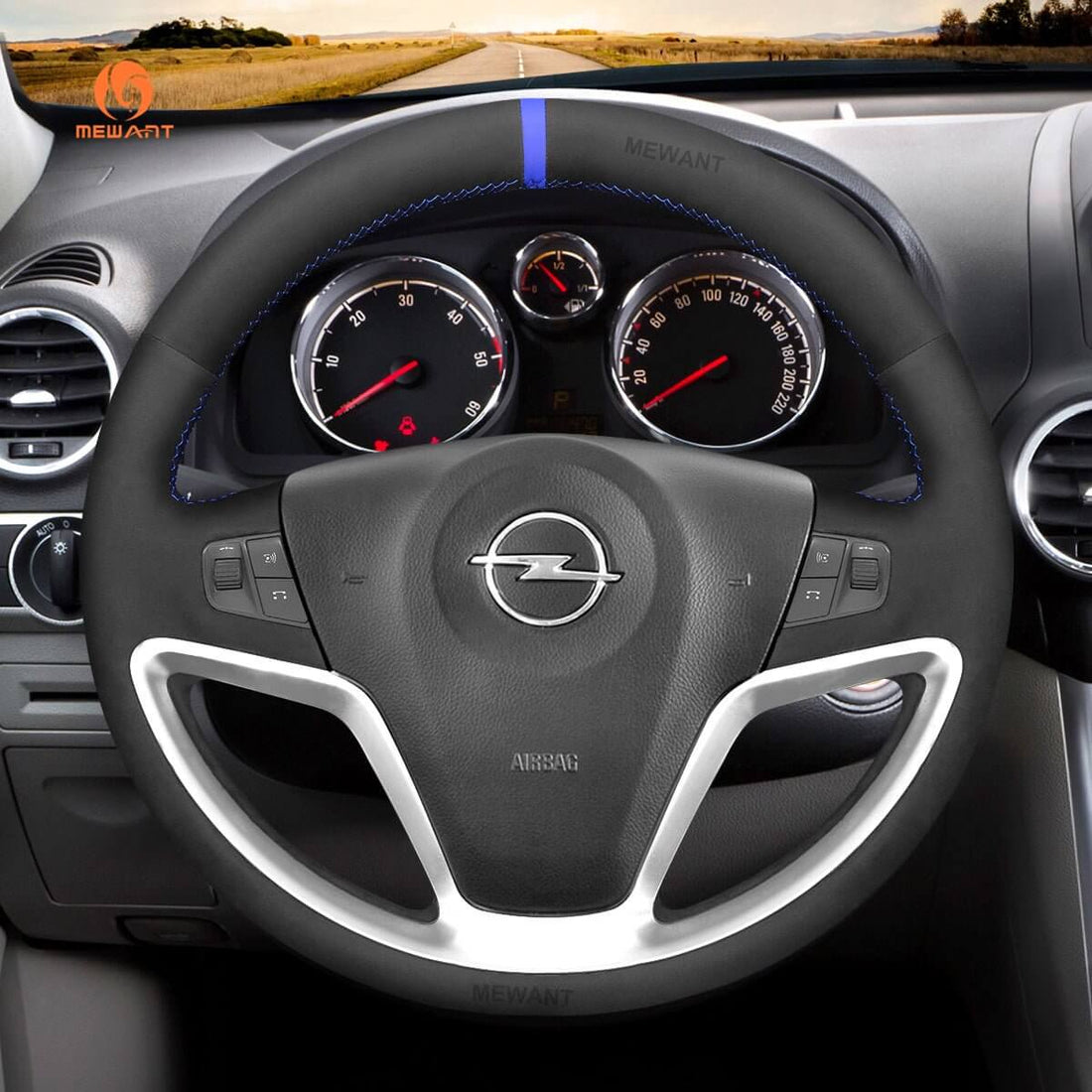 MEWANT Steering Wheel Cover for Opel /Vauxhall Antara Saturn Vue Chevrolet Captiva Sport Antara 2007-2016