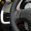 MEWANT Black Leather Suede Car Steering Wheel Cover for Peugeot 206 /Peugeot 207/Citroen C2 - Mewant Cover