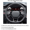 MEWANT Black Leather Suede Car Steering Wheel Cover for Skoda Octavia VRS RS /Fabia - Mewant Cover