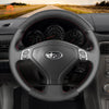 MEWANT Black Leather Suede Car Steering Wheel Cover for Subaru Forester /Outback /Legacy - Mewant Cover