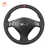 MEWANT Black Leather Suede Car Steering Wheel Cover for Subaru Forester /Outback /Legacy - Mewant Cover