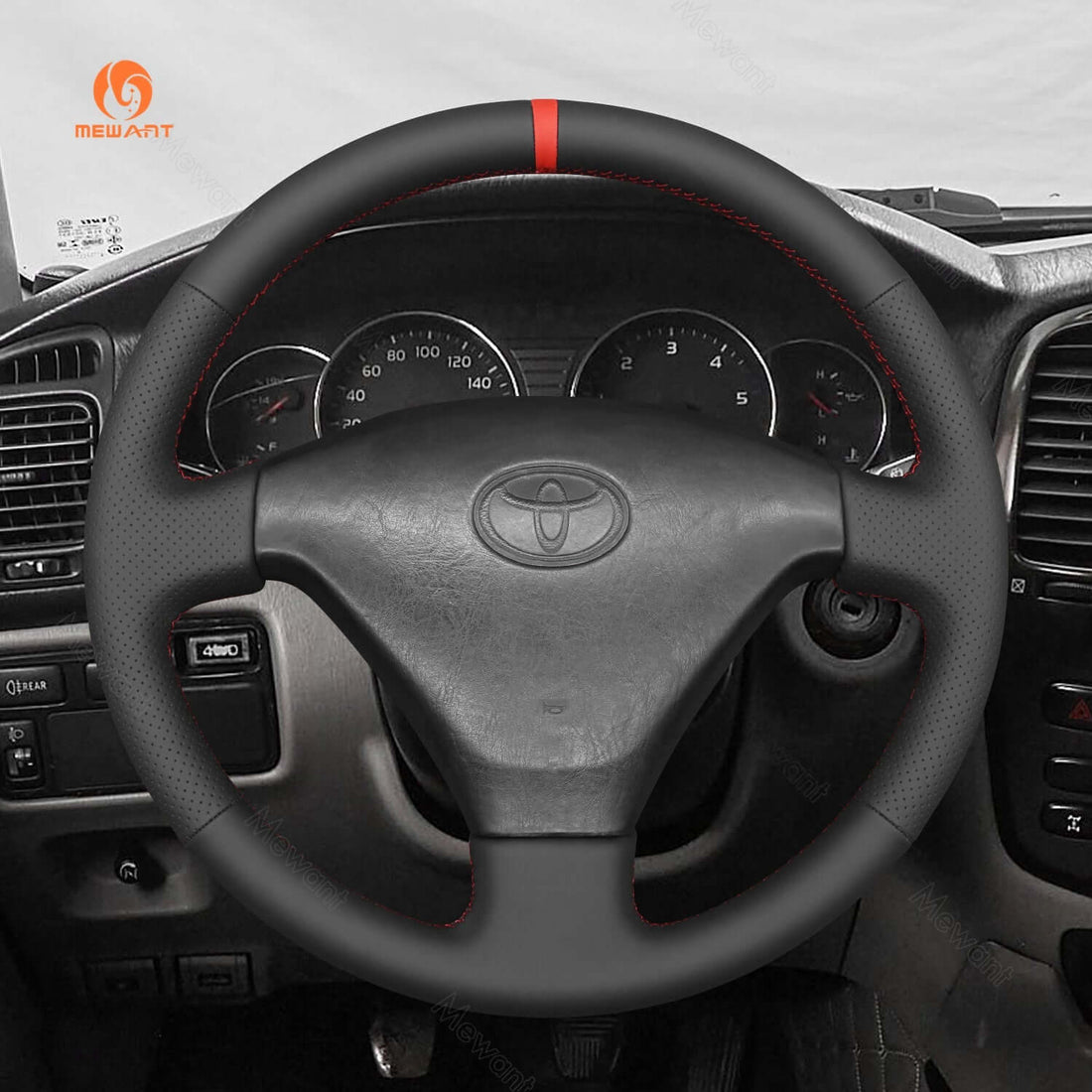 MEWANT Steering Wheel Cover for Toyota Land Cruiser Prado 1996-2002