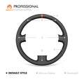 MEWANT Black Leather Suede Car Steering Wheel Cover for Toyota Land Cruiser Prado 1996 - 2002 - Alcantara, Leather, Carbon Fiber, Easy Install, Non - Slip, Best Steering Wheel Cover