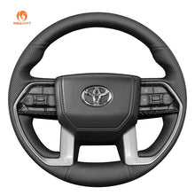 Carica l&#39;immagine nel visualizzatore Galleria, MEWANT Black Leather Suede Car Steering Wheel Cover for Toyota Tacoma 2024 / Tundra 2022 - 2024 / Sequoia 2023 - 2024 - Mewant Cover
