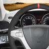 MEWANT Black Suede Car Steering Wheel Cover for Acura MDX 2007 - 2013 - Alcantara, Leather, Carbon Fiber, Easy Install, Non - Slip, Best Steering Wheel Cover