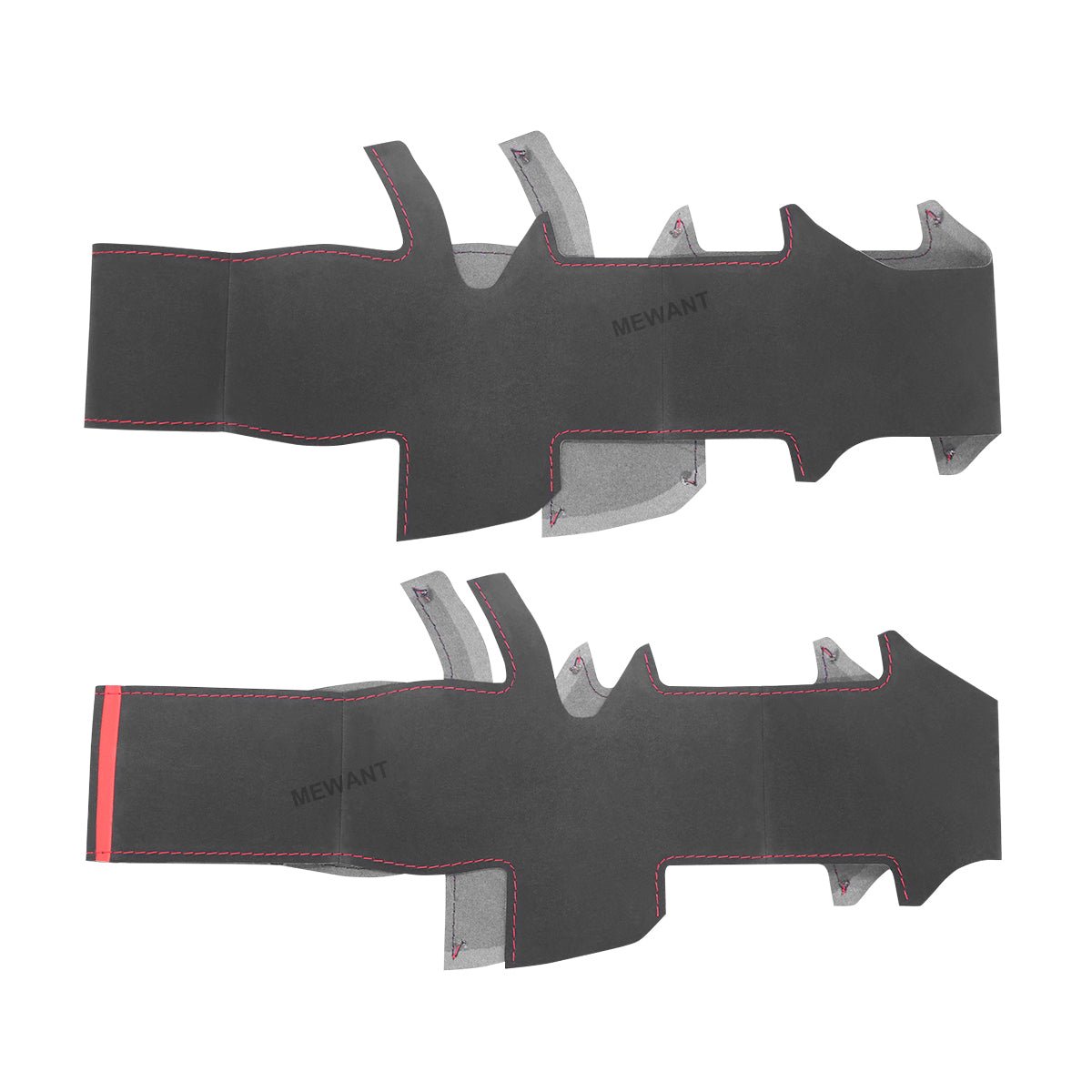 MEWANT Black Suede Car Steering Wheel Cover for Acura MDX 2007 - 2013 - Alcantara, Leather, Carbon Fiber, Easy Install, Non - Slip, Best Steering Wheel Cover