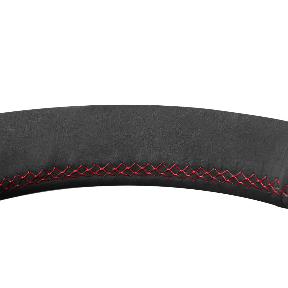 MEWANT Black Suede Car Steering Wheel Cover for Acura RDX 2019 - 2021 - Alcantara, Leather, Carbon Fiber, Easy Install, Non - Slip, Best Steering Wheel Cover