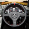 MEWANT Black Suede Car Steering Wheel Cover for Nissan 200SX S15 Silvia Skyline R34 GTR GT - R - Alcantara, Leather, Carbon Fiber, Easy Install, Non - Slip, Best Steering Wheel Cover