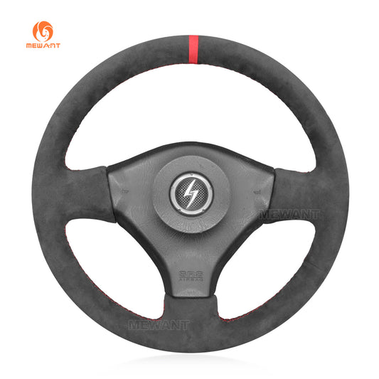 MEWANT Black Suede Car Steering Wheel Cover for Nissan 200SX S15 Silvia Skyline R34 GTR GT - R - Mewant Cover