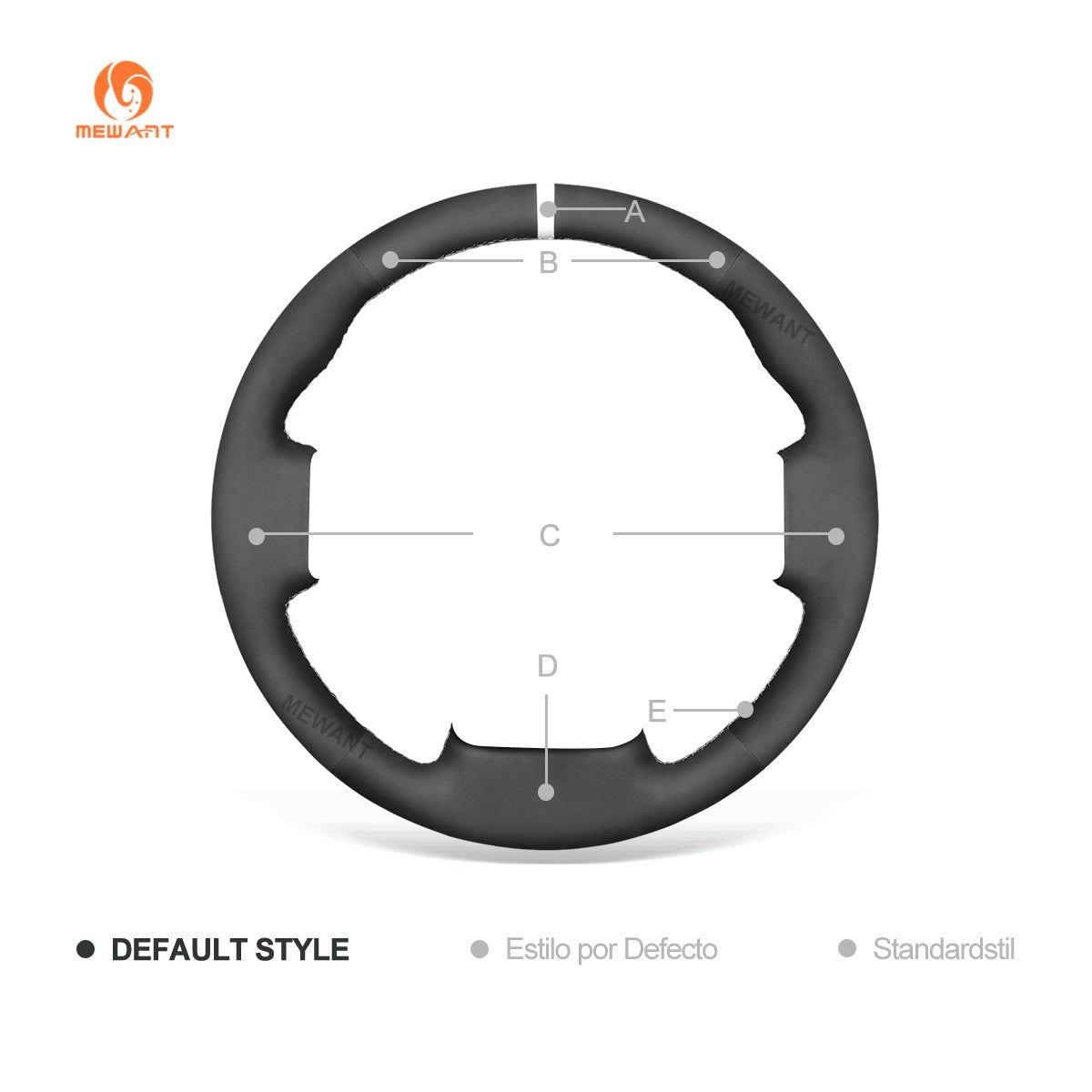 MEWANT Black Suede Car Steering Wheel Cover for Nissan Frontier 2005 - 2021 / Pathfinder 2005 - 2012 / Xterra 2005 - 2015 - Alcantara, Leather, Carbon Fiber, Easy Install, Non - Slip, Best Steering Wheel Cover