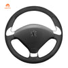 MEWANT Black Suede Car Steering Wheel Cover for Peugeot 307 CC 2004 - 2007 - Mewant Cover