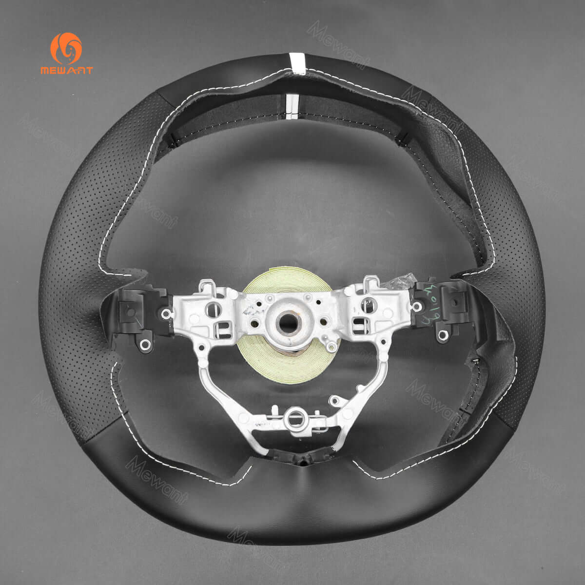 MEWANT Black Suede Car Steering Wheel Cover for Toyota Aygo 2 Peugeot 108 Citreon C1 2014 - 2021 - Alcantara, Leather, Carbon Fiber, Easy Install, Non - Slip, Best Steering Wheel Cover