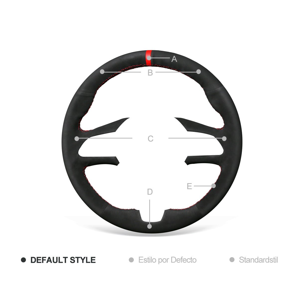 MEWANT Black Suede Carbon Fiber Car Steering Wheel Cover for Infiniti Q50 2018 - 2019 / Q60 2016 - 2018 / QX50 2018 - 2019 - Alcantara, Leather, Carbon Fiber, Easy Install, Non - Slip, Best Steering Wheel Cover