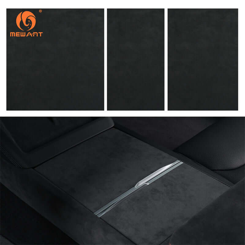 Mewant Car Interior Auto Accessories for Tesla Series - Alcantara, Leather, Carbon Fiber, Easy Install, Non - Slip, Best Steering Wheel Cover