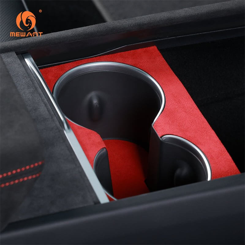 Mewant Car Interior Auto Accessories for Tesla Series - Alcantara, Leather, Carbon Fiber, Easy Install, Non - Slip, Best Steering Wheel Cover
