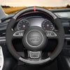 MEWANT Car Steering Wheel Cover for Audi A1 (8X) A3 (8V) Sportback A4 (B8) Avant A5 (8T) A6 (C7) A7 (G8) A8 (D4) Q3 (8U) Q5 (8R) - Mewant Cover