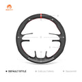 MEWANT Car Steering Wheel Cover for Audi A1 (8X) A3 (8V) Sportback A4 (B8) Avant A5 (8T) A6 (C7) A7 (G8) A8 (D4) Q3 (8U) Q5 (8R) - Alcantara, Leather, Carbon Fiber, Easy Install, Non - Slip, Best Steering Wheel Cover