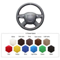 MEWANT Car Steering Wheel Cover for Audi A3 / A4 (B8) / A6 (C6) / A8 A8 L / Q5 / Q7 / S8 - Alcantara, Leather, Carbon Fiber, Easy Install, Non - Slip, Best Steering Wheel Cover