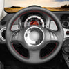 MEWANT Car Steering Wheel Cover for Fiat 500 2007 - 2015 / Fiat 500e 2014 - 2018 / Fiat 500C 2014 - 2017 - Mewant Cover