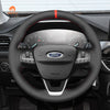 MEWANT Car Steering Wheel Cover for Ford Bronco Sport/ Ford Focus IV/ Kuga III Puma/ Bronco Sport/ Fiesta VII/ Maverick/ Tourneo Courier/ Tourneo Custom/ Transit/ E - Transit/Transit Courier/ Transit Custom/ Escape - Mewant Cover