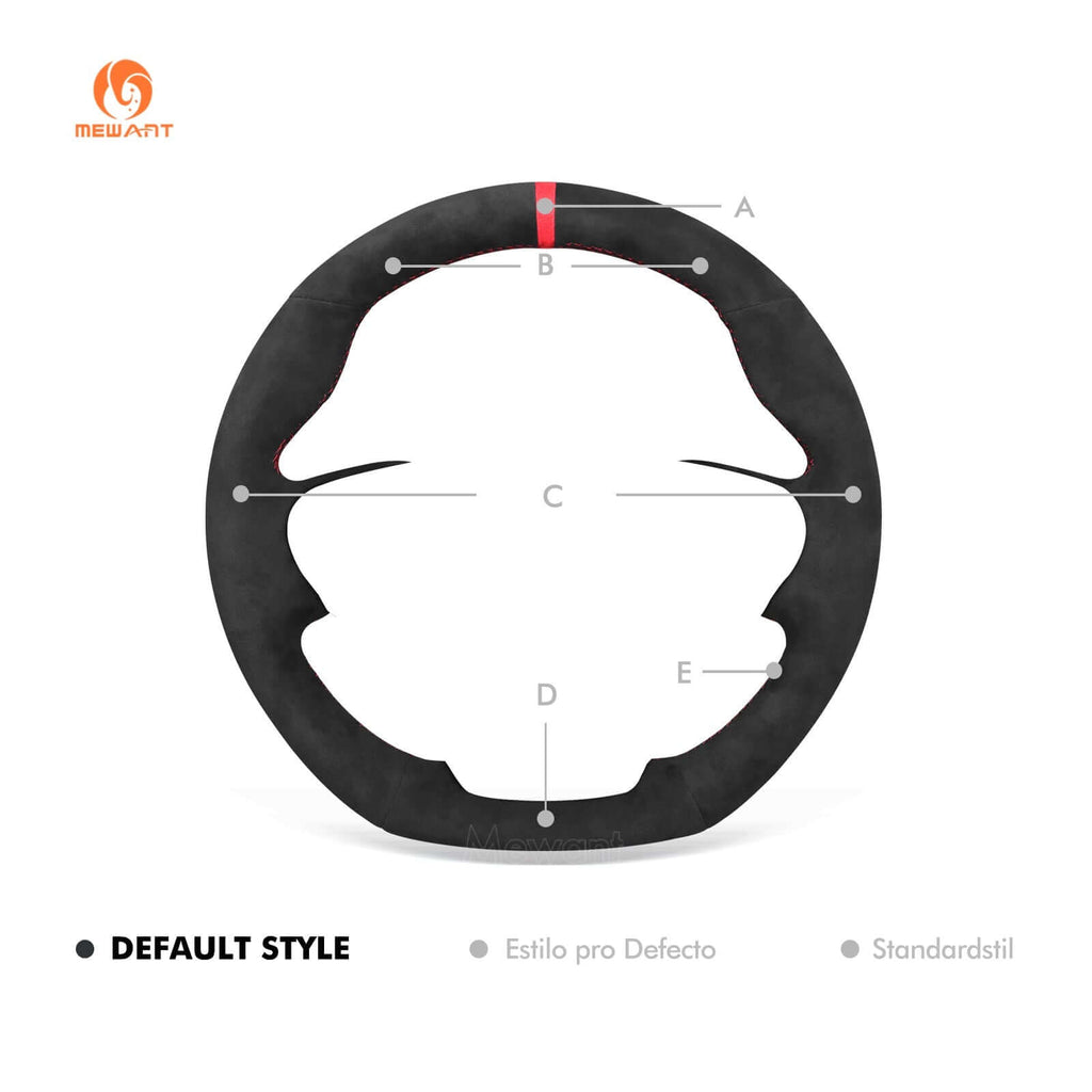 MEWANT Car Steering Wheel Cover for Ford Ford Explorer (ST/ST - Line/Timberline) - Alcantara, Leather, Carbon Fiber, Easy Install, Non - Slip, Best Steering Wheel Cover
