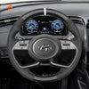 MEWANT Car Steering Wheel Cover for Hyundai i20 III 2020 - 2023 / Bayon 2021 - 2024 - Alcantara, Leather, Carbon Fiber, Easy Install, Non - Slip, Best Steering Wheel Cover