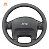 MEWANT Car Steering Wheel Cover for Jeep Wrangler Grand Cherokee - Alcantara, Leather, Carbon Fiber, Easy Install, Non - Slip, Best Steering Wheel Cover