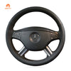 MEWANT Car Steering Wheel Cover for Mercedes Benz GL - Class X164 2006 - 2009 / M - Class W164 2005 - 2008 / R - Class 2006 - 2009 - Alcantara, Leather, Carbon Fiber, Easy Install, Non - Slip, Best Steering Wheel Cover