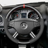 MEWANT Car Steering Wheel Cover for Mercedes Benz GL - Class X164 2006 - 2009 / M - Class W164 2005 - 2008 / R - Class 2006 - 2009 - Alcantara, Leather, Carbon Fiber, Easy Install, Non - Slip, Best Steering Wheel Cover
