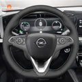 MEWANT Car Steering Wheel Cover for Opel Astra K Corsa F / VauxhallAstra K Corsa F Grandland X Insignia / for Holden Calais Commodore - Alcantara, Leather, Carbon Fiber, Easy Install, Non - Slip, Best Steering Wheel Cover