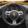 MEWANT Car Steering Wheel Cover for Porsche 911 (991) 2009 - 2016 / Boxster (981) 2009 - 2016 / Cayman (981) 2009 - 2016 / Cayenne 2011 - 2014 / Panamera 2013 - 2016 - Mewant Cover