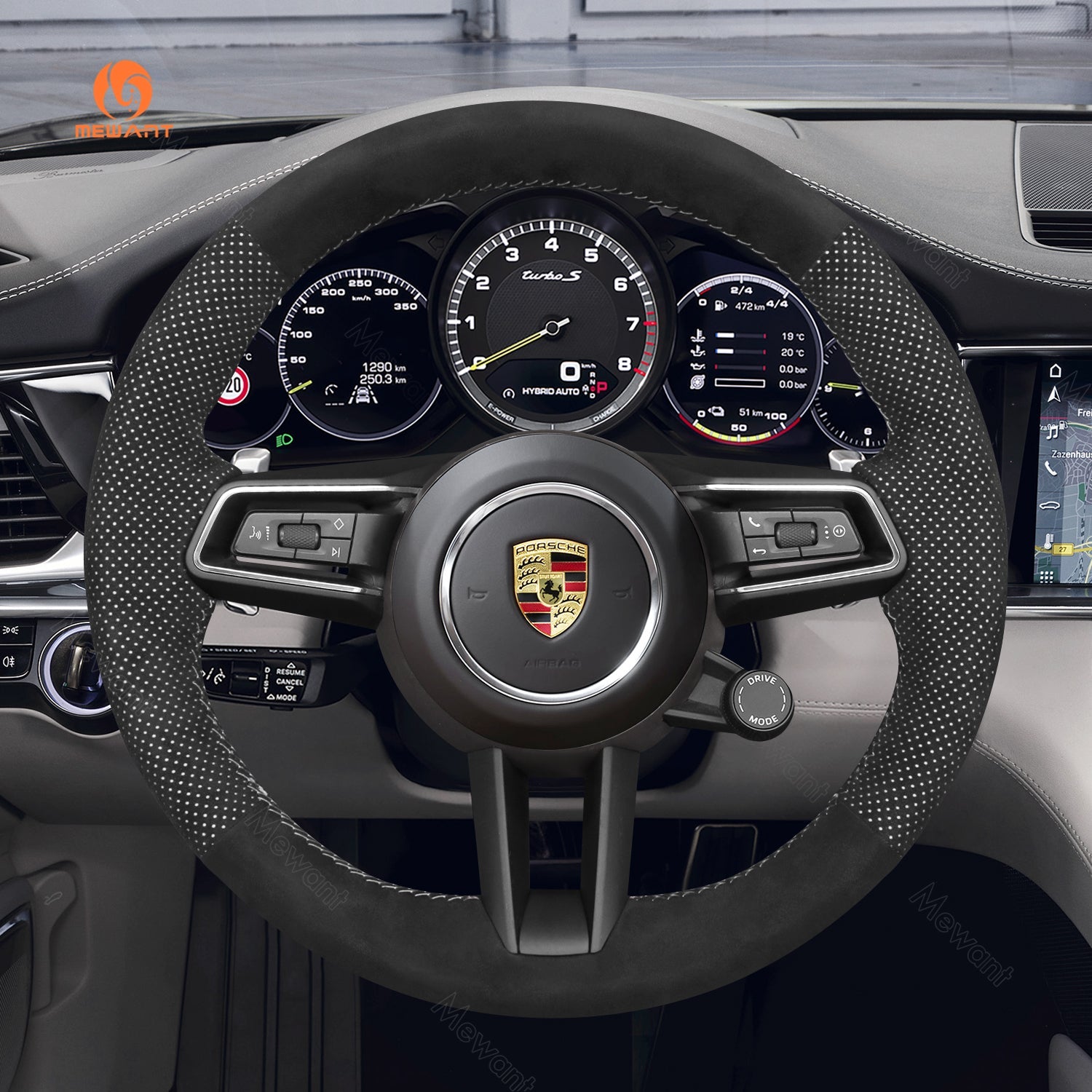 MEWANT Car Steering Wheel Cover for Porsche 911 (992) / Macan/ Panamera / Taycan - Mewant Cover