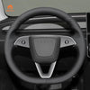 Mewant Car Steering Wheel Cover - for Tesla Model 3 Highland 2023 2024 2025 Model Y - US in stock - Alcantara, Leather, Carbon Fiber, Easy Install, Non - Slip, Best Steering Wheel Cover