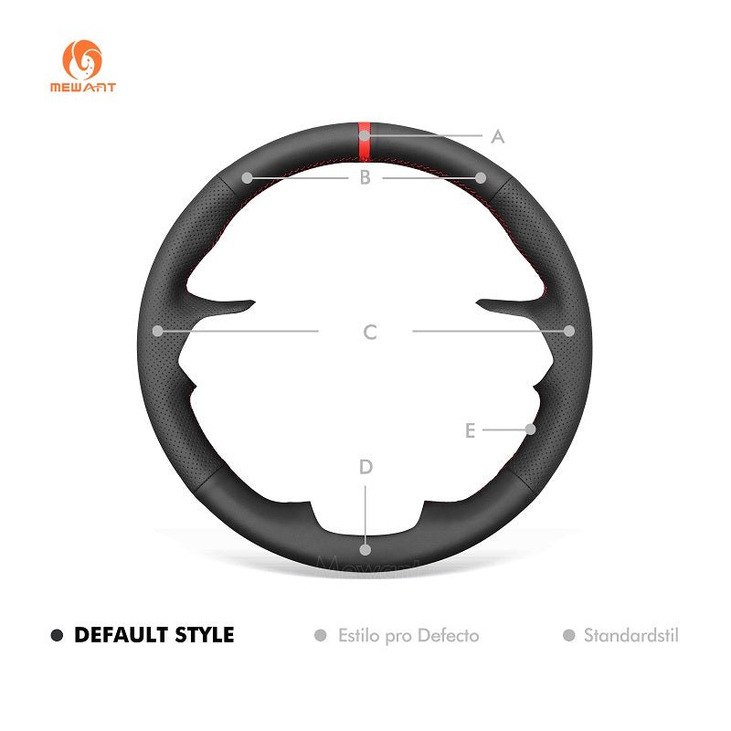 MEWANT Car Steering Wheel Cover for Toyota Highlander 2020 - 2024 / Grand Highlander 2024 / Sienna 2021 - 2024 - Alcantara, Leather, Carbon Fiber, Easy Install, Non - Slip, Best Steering Wheel Cover