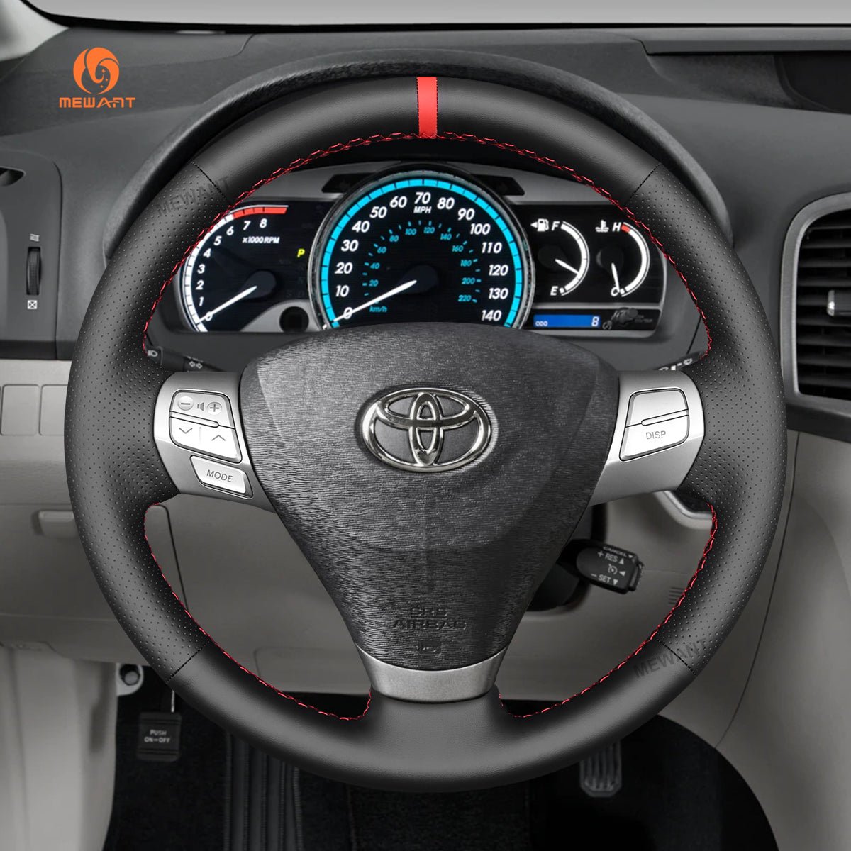 MEWANT Car Steering Wheel Cover for Toyota Solara (Camry Solara) 2007 - 2008 / Venza 2009 - 2012 - Mewant Cover