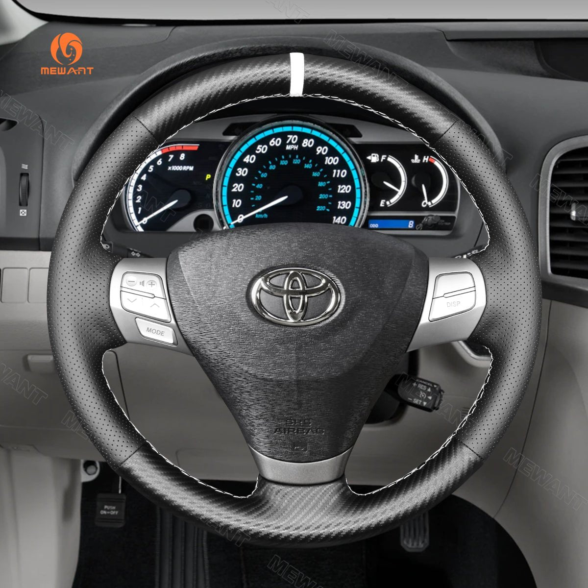 MEWANT Car Steering Wheel Cover for Toyota Solara (Camry Solara) 2007 - 2008 / Venza 2009 - 2012 - Mewant Cover