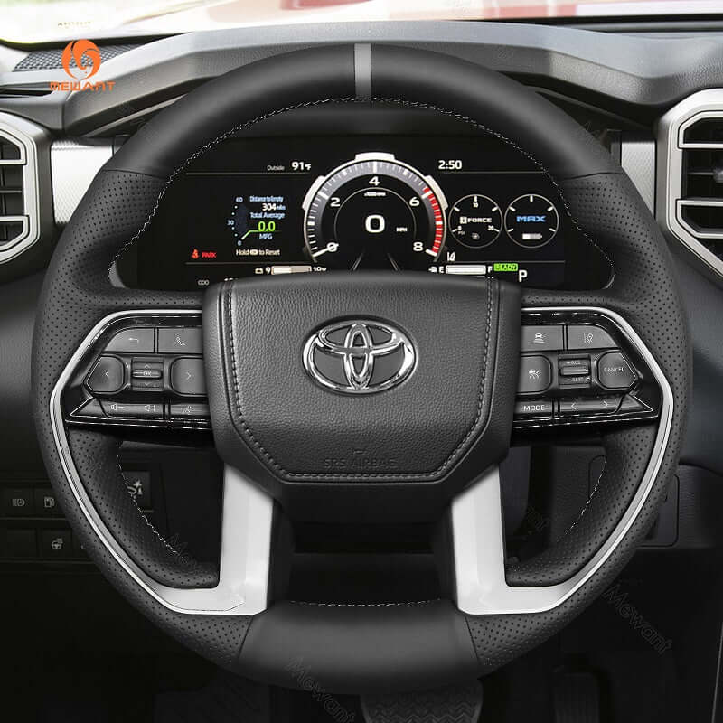 MEWANT Steering Wheel Cover for Toyota Tacoma Tundra Sequoia 2022-2024