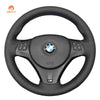 MEWANT Carbon Fiber Alcantara Car Steering Wheel Cover for BMW M Sport M3 E90 E91 E92 E93 / E87 E81 E82 E88 / X1 E84 / M3 E90 E92 E93 - Mewant Cover