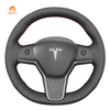 MEWANT Carbon Fiber Leather Car Steering Wheel Cover for Tesla Model 3 2017 - 2020 / Model Y 2020 - 2021 - Mewant Cover