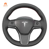 MEWANT Carbon Fiber Leather Car Steering Wheel Cover for Tesla Model 3 2017 - 2020 / Model Y 2020 - 2021 - Mewant Cover