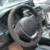 MEWANT Dark Grey Alcantara Car Steering Wheel Cover for BMW 3 Series F30 F34 F22 F23 F32 F33 F36 - Mewant Cover